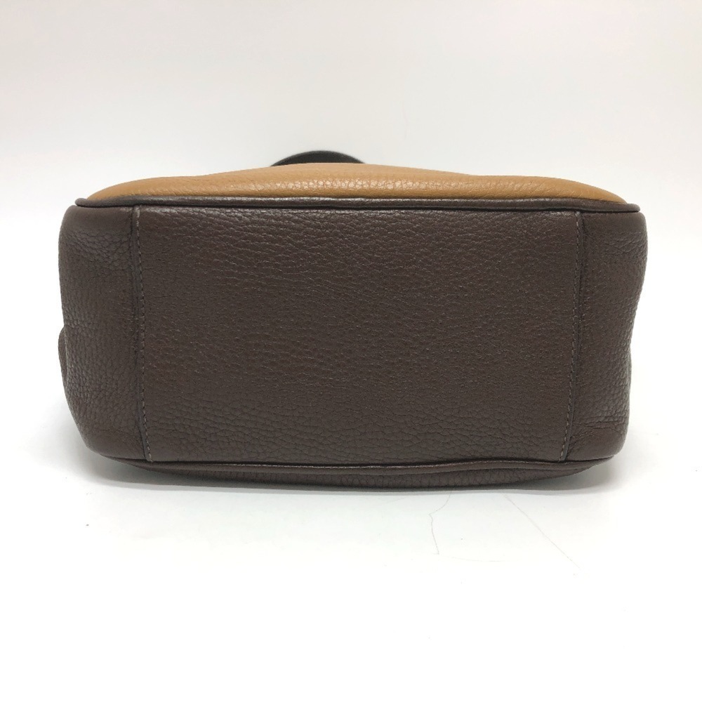 PRADA Brown Leather Shoulder Bag - Picture 4 of 11